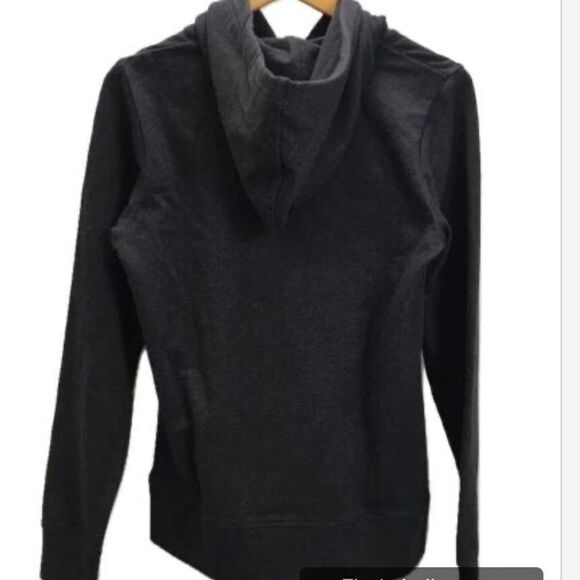 Patagonia dark gray hoodie sweatshirt with whale and “live simply “ small - Picture 2 of 8